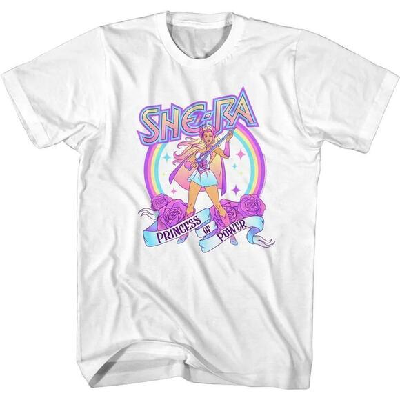 Sierra K Other - She Ra Rainbow Roses Retro Cartoon Feminist Graphic Unisex T-Shirt